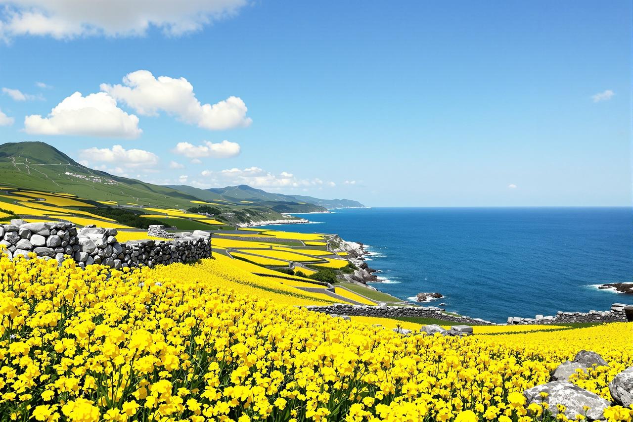 60秒：济州岛油菜花海
